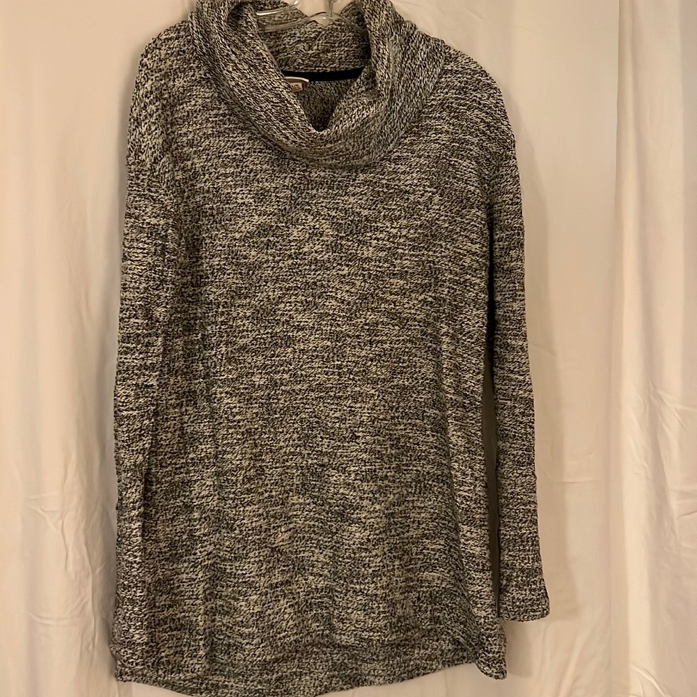 Cowl Neck Hi-lo Sweater